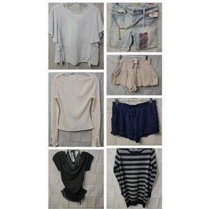 7pc Women Clothing Lot M Zara SHEIN Aeropostale Truce NWT & Preowned Bundle